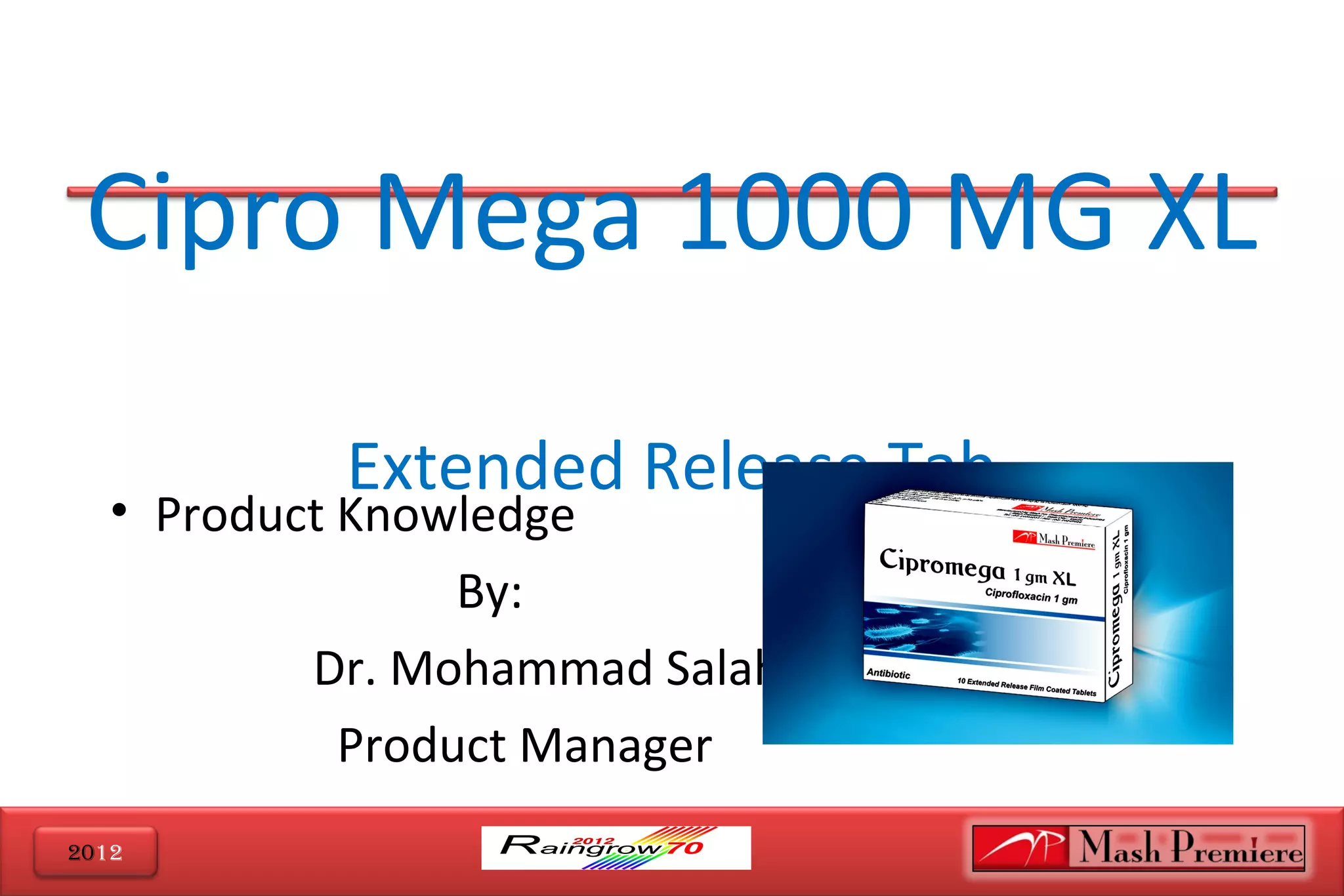 Antibiotique cipro xl 1000mg