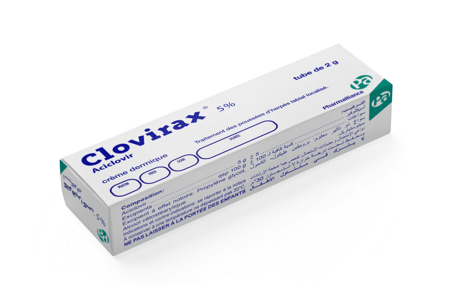 Zovirax crème générique prix