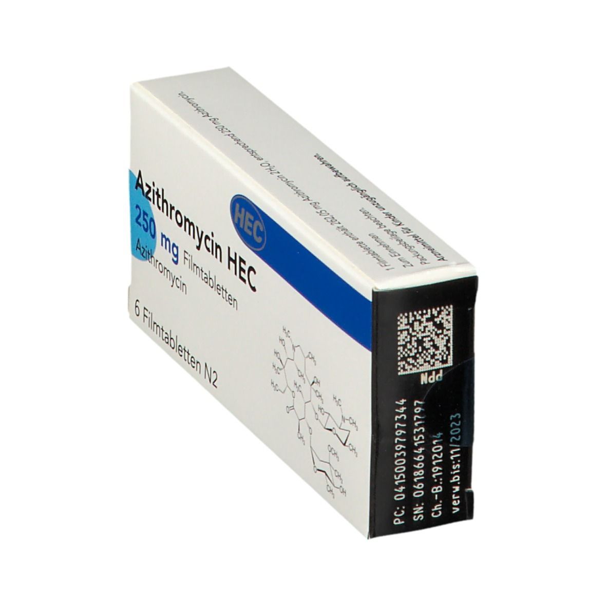 Azithromycin 250 mg & dexamethasone 6 mg