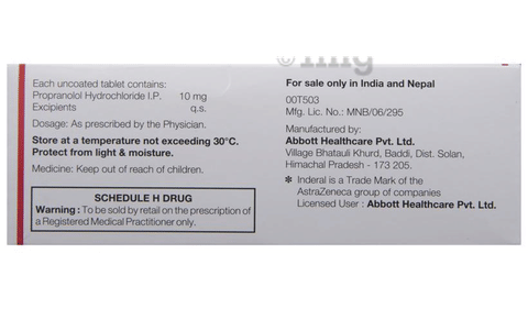 inderal 10mg fc tabs