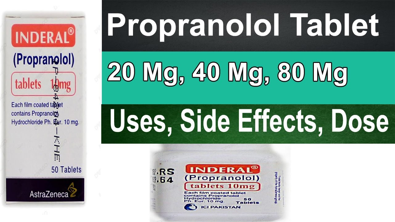 Inderal 40 Mg 50 Tabs
