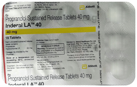 Inderal 40 mg cp