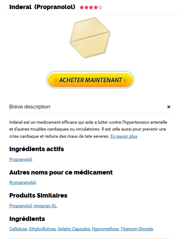 Inderal générique Inderal Générique