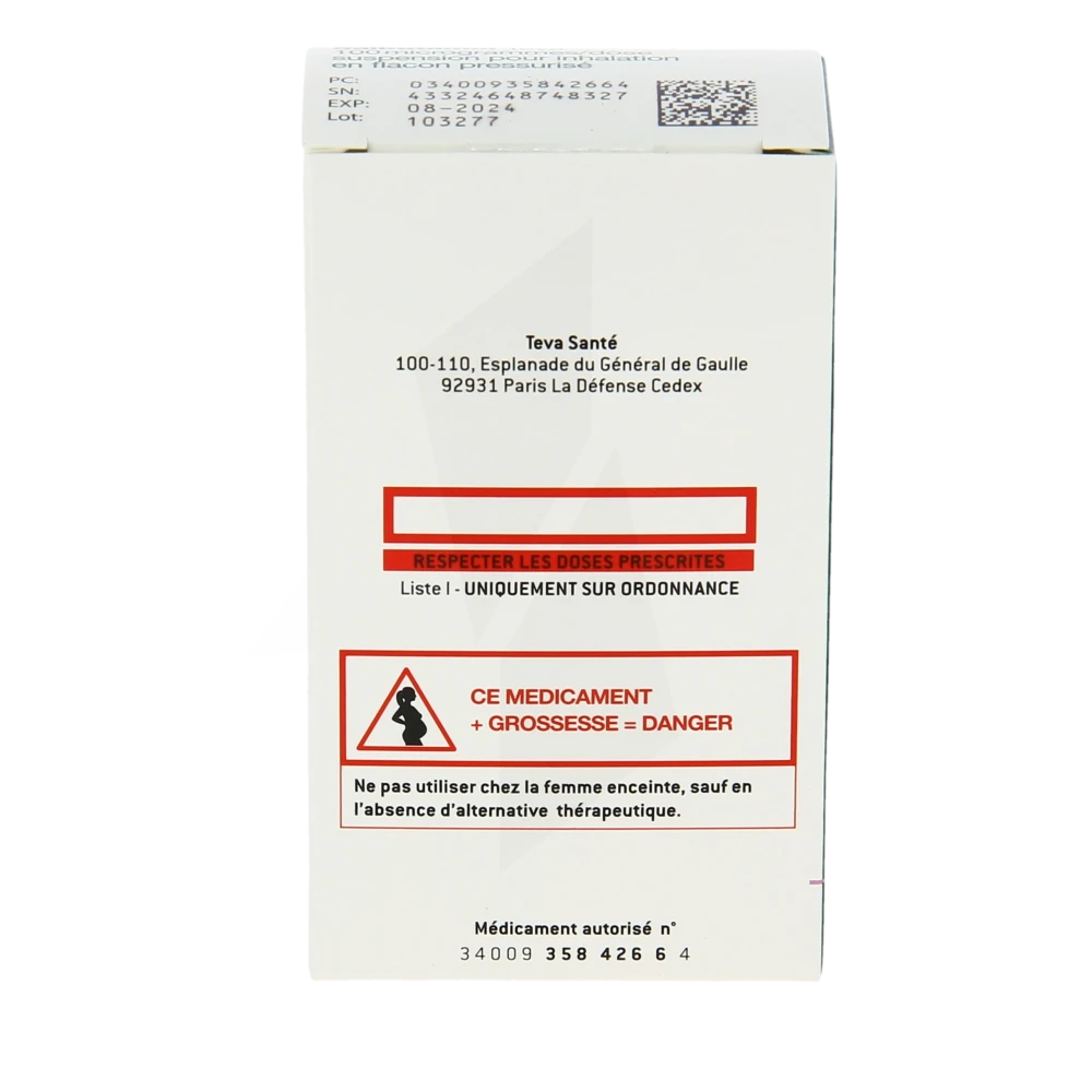 le prix de salbutamol