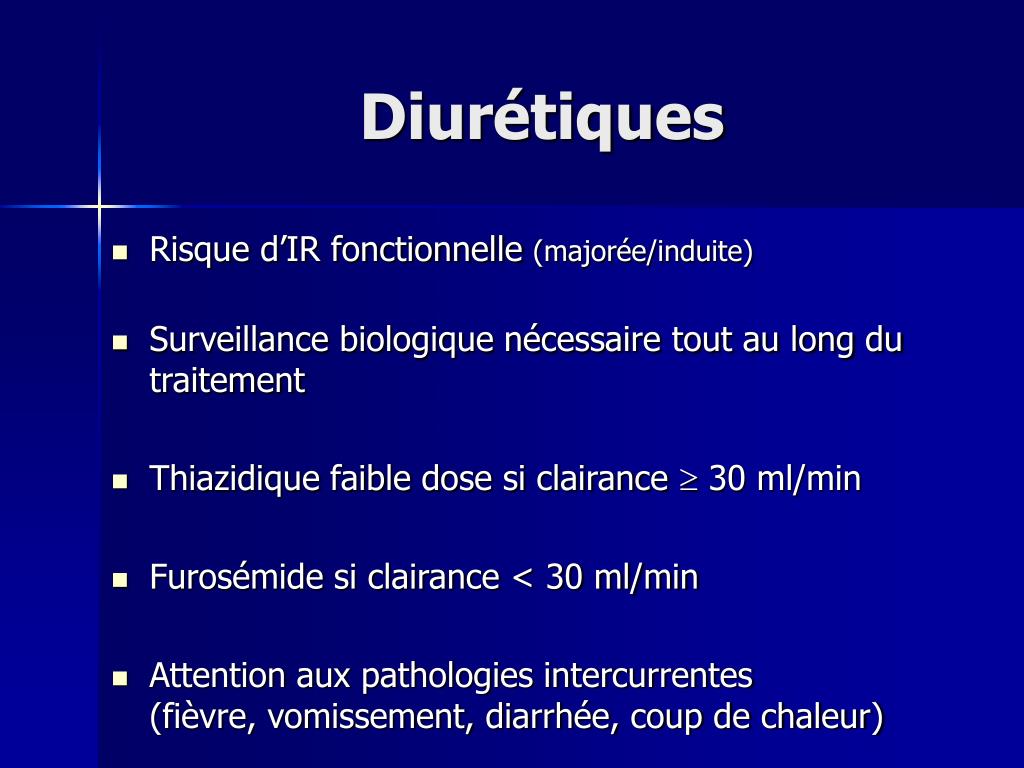 Ordre furosémide