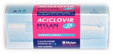 prix aciclovir crème tube de 2g