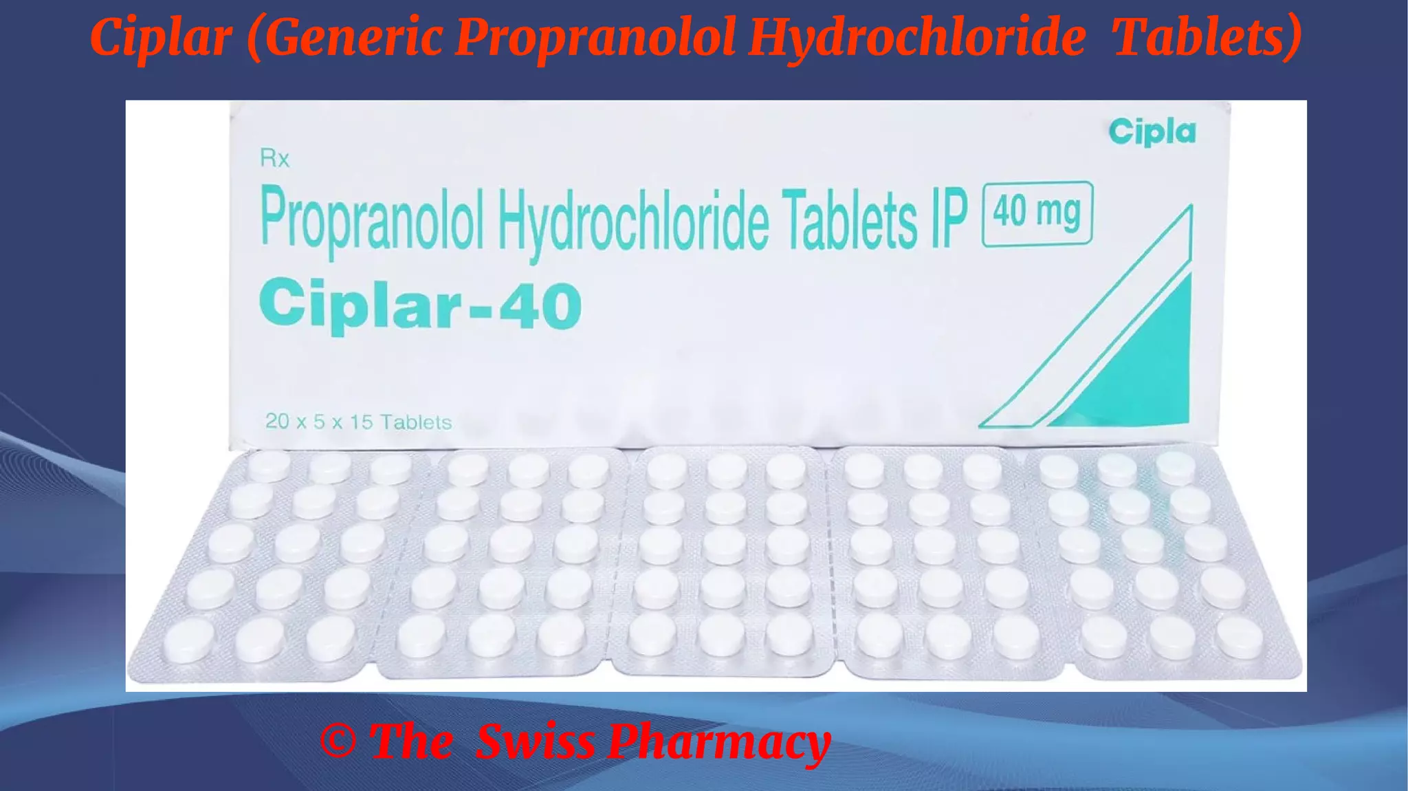 Propranolol Générique Propranolol générique
