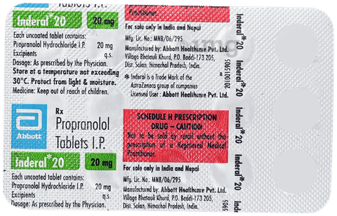 Propranolol le moins cher