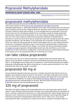 Propranolol Lek 40 Mg