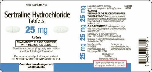Sertraline 25mg