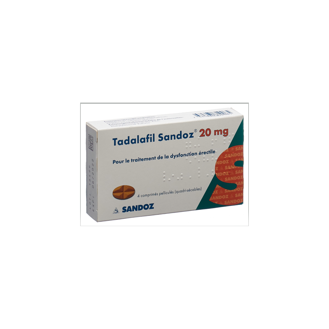 Tadalafil 20mg comprimés Tadalafil 20mg Comprimés