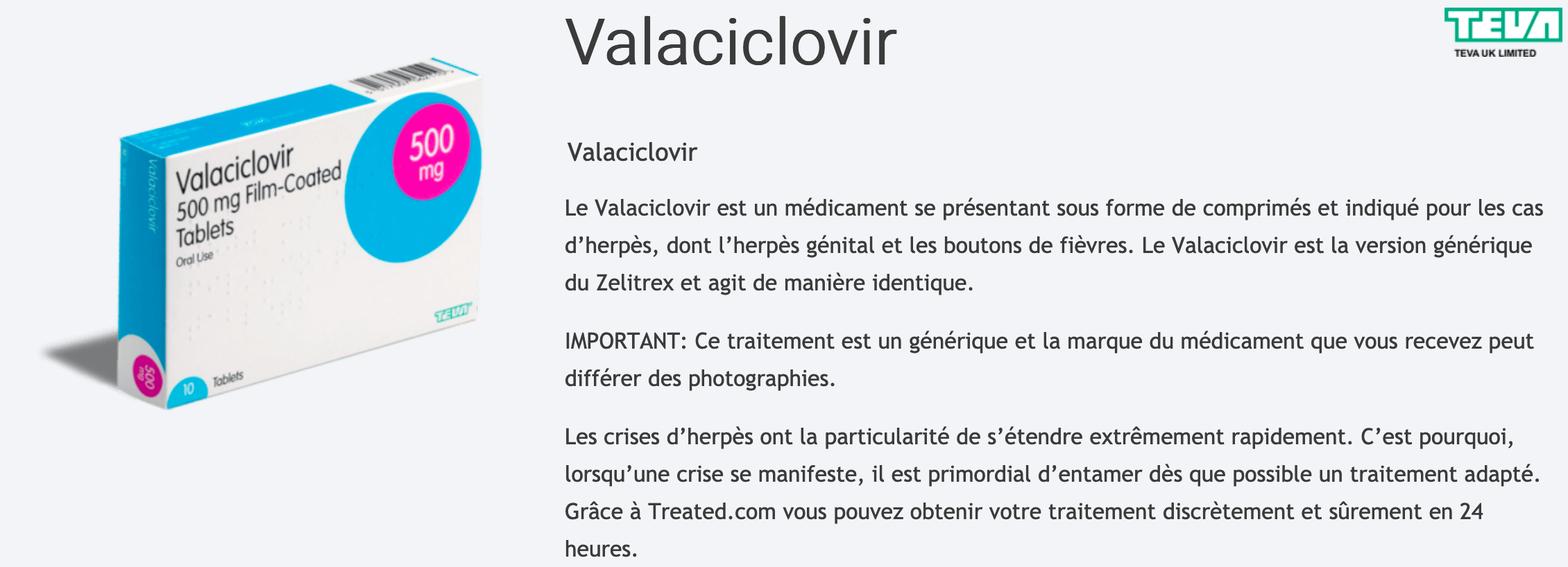 Valacyclovir Sans Ordonnance
